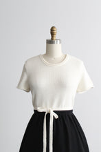 parchment belted tee