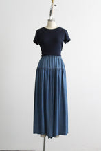 wide leg denim trousers