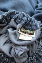 wide leg denim trousers