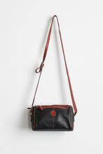 two-tone pebbled leather bag