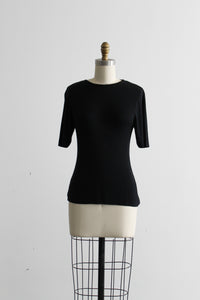 inkwell silk knit tee