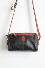 two-tone pebbled leather bag