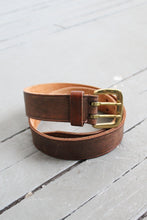 horseshoe leather belt