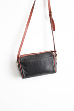 two-tone pebbled leather bag