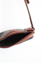 two-tone pebbled leather bag