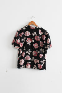 camellia silk button up