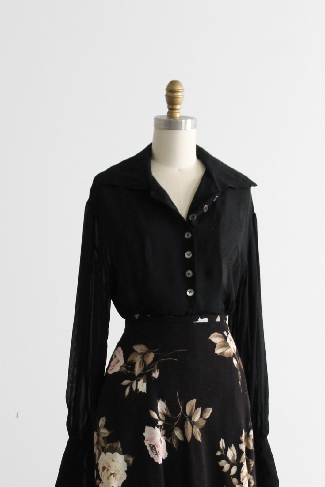 cormorant sheer button-up