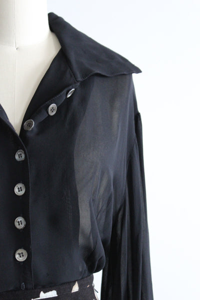 cormorant sheer button-up