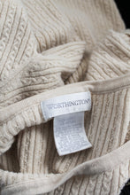 buttermilk cable knit cotton tee