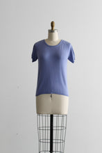 cornflower silk tee