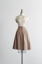 button front almond midi skirt