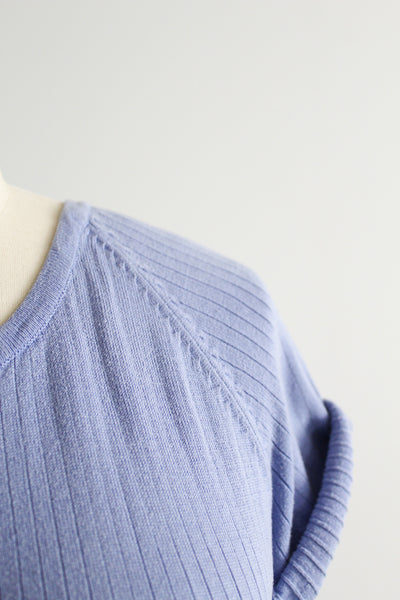 cornflower silk tee