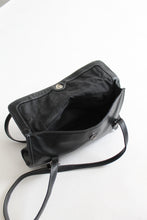 black leather shoulder bag