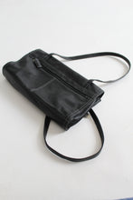 black leather shoulder bag