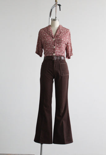 walnut cotton bellbottoms