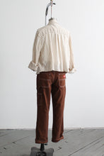 boxy striped oxford button up