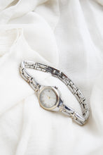 basketweave vintage wristwatch
