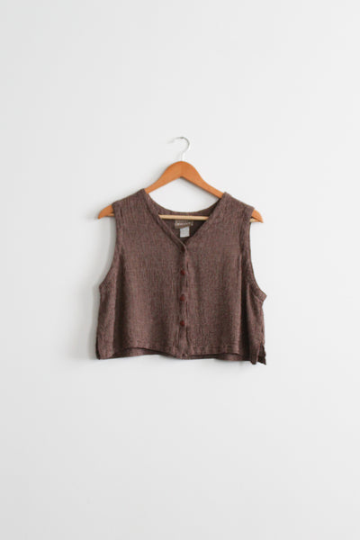 walnut cropped tank