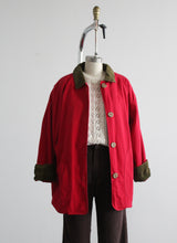 tomato red chore coat