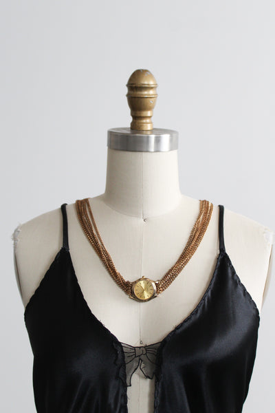 josephine vintage timepiece necklace
