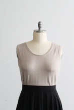 almond silk knit tank