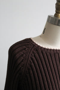 walnutshell rib knit sweater