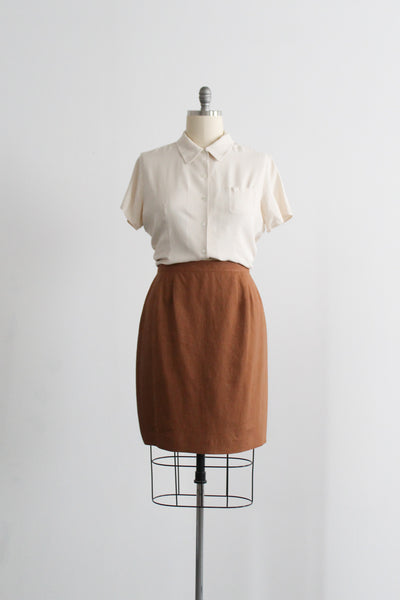 fireside linen skirt