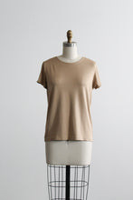 fawn silk knit tee