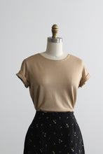 fawn silk knit tee