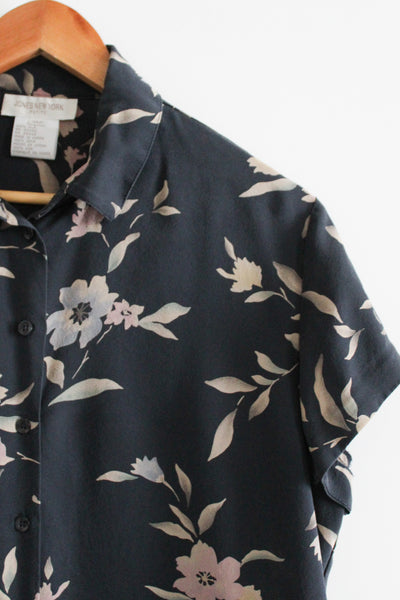 jardin silk button up