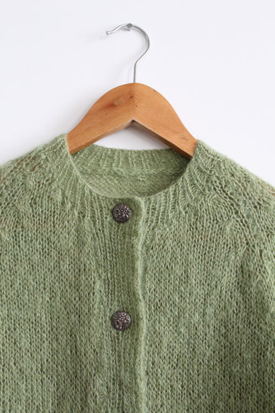 mossglen mohair cardigan