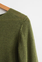 moss linen pullover