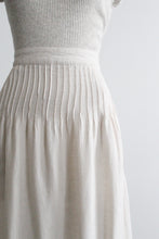 pintuck linen skirt