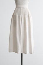 pintuck linen skirt