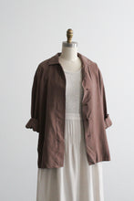 walnutshell silk button up