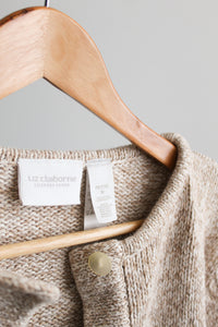 oatmeal knit cardigan