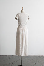 pintuck linen skirt