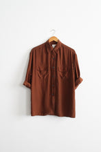 brûlée silk button up