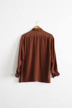 brûlée silk button up