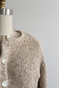 oatmeal knit cardigan