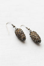 vintage pine cone earrings