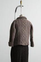 cropped morel wool sweater