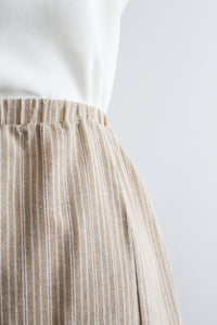metro striped skirt