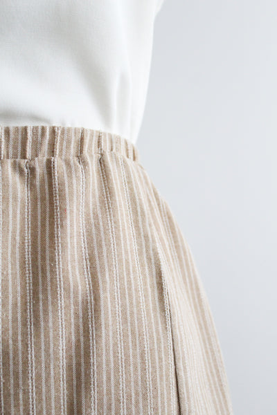 metro striped skirt