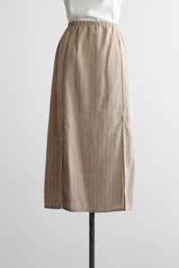 metro striped skirt
