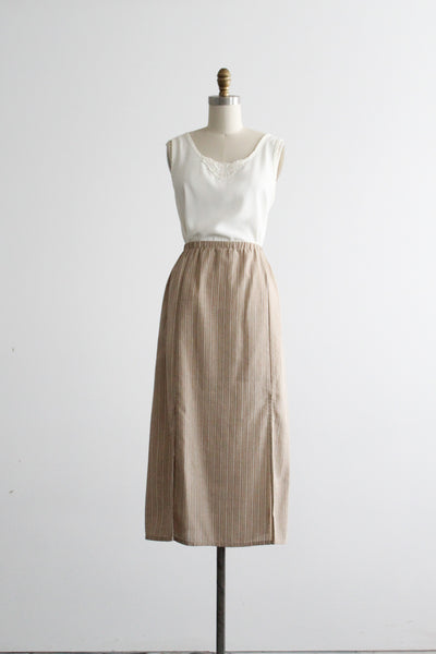 metro striped skirt
