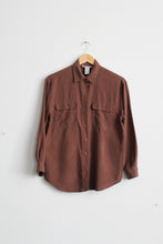 walnutshell silk button up