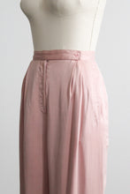 ballet pink silk trousers