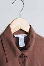 walnutshell silk button up