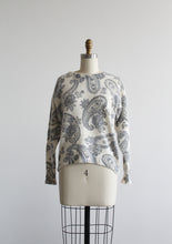 paisley angora sweater